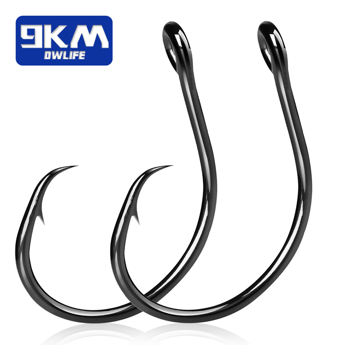 9KM 25-50Pcs Kail Lingkaran Le - Fishing Hook Offset ulasan dan harga