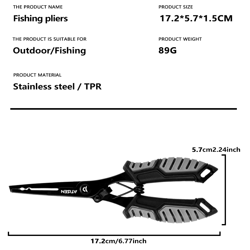 Penjepit pancing Baja tahan ka - Fishing Hook Remover ulasan dan harga